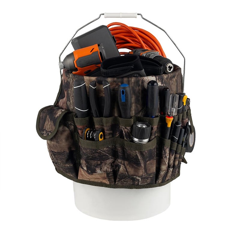 Bucket Boss - Camo Bucketeer Bucket Tool Organizer (Fits 5 Gallon Bucket), Bucket Organization (85030), Mossy Oak Camo - Image 3